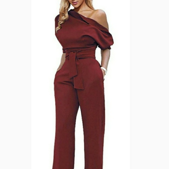 🆕⭐Wine red jumpsuit romper⭐ - Picture 2 of 8